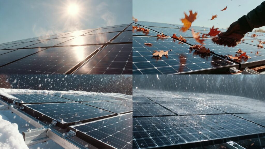 Thermal imaging scan showing invisible hot spots on a solar panel.